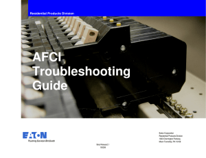 AFCI Troubleshooting Guide