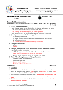 Final Written Examination
