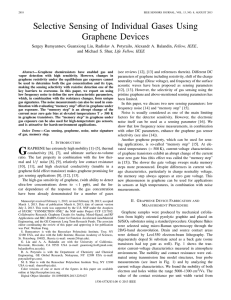 Selective Sensing of Individual Gases Using Graphene Devices