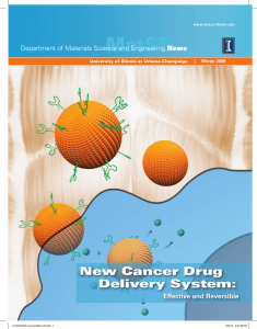 New Cancer Drug Delivery System: