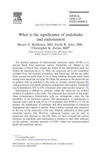 What is the significance of endoleaks and