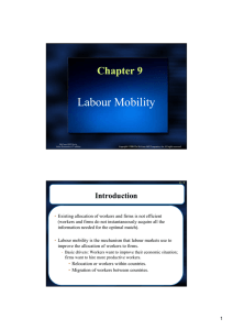 Labour Mobility