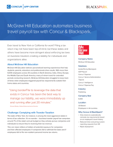 McGraw Hill Education automates business travel payroll tax with