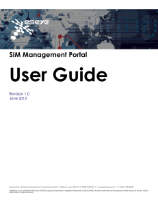 SIM Management Portal