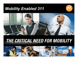 Mobility Enabled 311 - Government Innovators Network