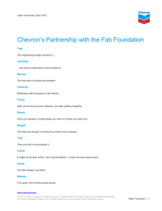 chevron`s partnership with the fab foundation transcript available