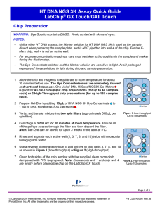 HT DNA NGS 3K Assay Quick Guide LabChip® GX