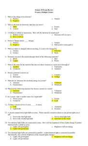 Science 10 Exam Review Practice Multiple Choice 1. What is the