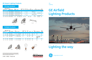 Lighting the way GE Airfield Lighting Products