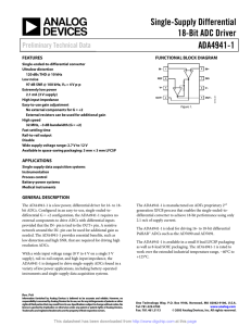 ADA4941-1 datasheet