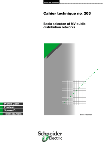 Basic selection of MV public distribution networks