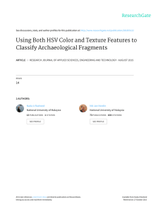 Using Both HSV Color and Texture Fe...assify