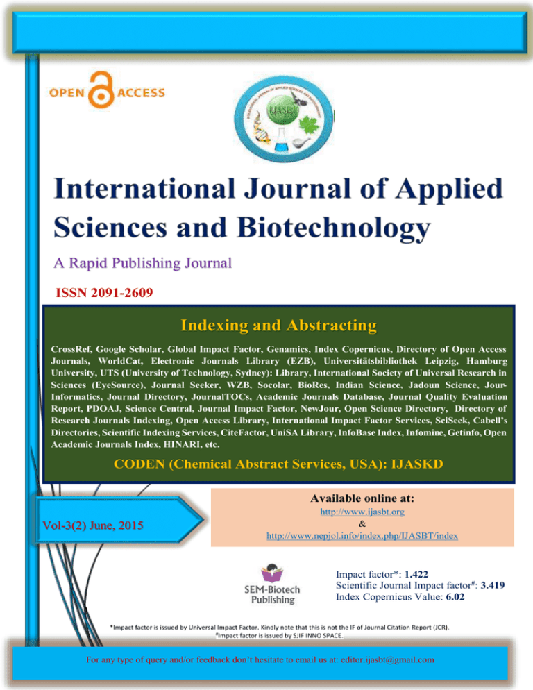 international journal of applied and fundamental research