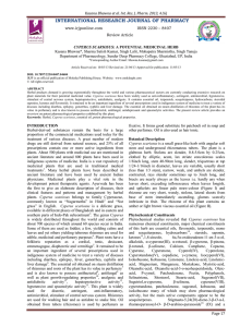 Cyperus scariosus - International Research Journal of Pharmacy
