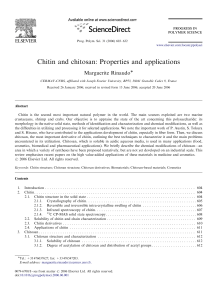 Chitin and chitosan: Properties and applications