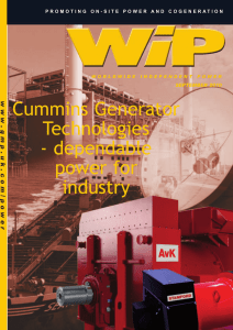 Cummins Generator Technologies - dependable power for industry