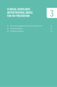 clinical guidelines: antiretroviral drugs for hiv prevention