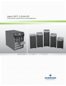 Liebert ® APS™, 5-20 kVA UPS