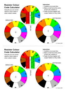Resistor Colour Code Calculator