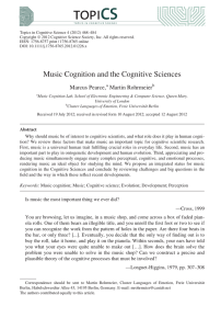 Music Cognition and the Cognitive Sciences