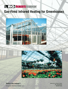 Gas-Fired Infrared Heating for Greenhouses