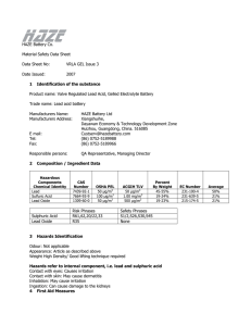 MSDS GEL