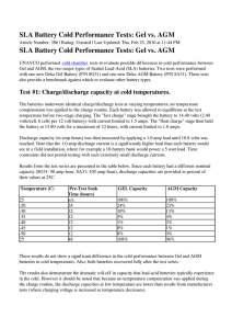 SLA Battery Cold Performance Tests: Gel vs. AGM