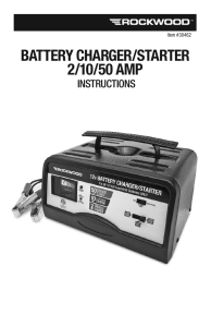 battery charger/starter 2/10/50 amp