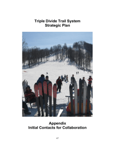Triple Divide Trail System Strategic Plan, Part 8