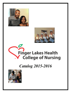 Catalog 2015-2016 - Finger Lakes Health College of Nursing