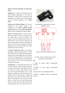 Intake Air Pressure and Intake Air Temperature Sensor Application