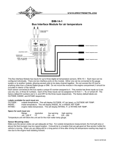 BIM-14-1 Bus Interface Module for air temperature