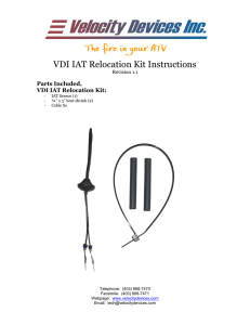 VDI IAT Relocation Kit Instructions