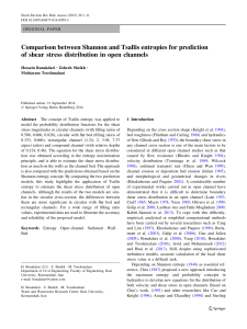 Comparison between Shannon and Tsallis entropies for prediction