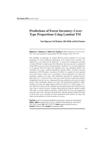 Predictions of Forest Inventory Cover Type Proportions Using