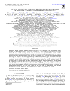 “REFSDAL” MEETS POPPER: COMPARING PREDICTIONS OF