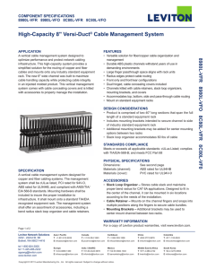High-Capacity 8" Versi-Duct® Cable Management System