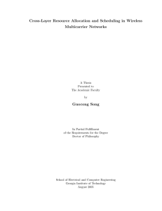 Cross-Layer Resource Allocation and Scheduling in Wireless