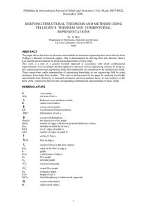 deriving structural theorems and methods using tellegen`s theorem