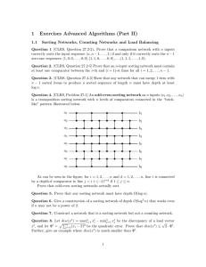 1 Exercises Advanced Algorithms (Part II)