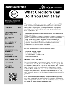What Creditord Can Do If You Don`t Pay