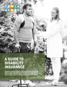 A guide to disability insurance - Canadian Life and Health Insurance