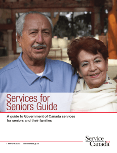 A guide to Government of Canada services for seniors and their