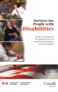 Services For People With Disabilities