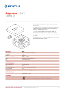 Junction box - Pentair Thermal Management