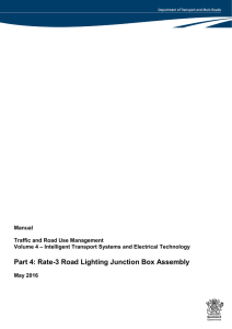 Rate-3 Road Lighting Junction Box Assembly