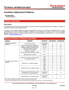 Insulation Attachment Patterns
