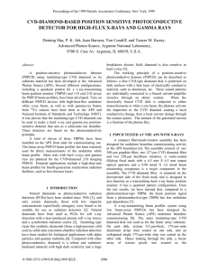 CVD-Diamond-Based Position Sensitive Photoconductive Detector