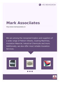 pattern sheets - Mark Associiates