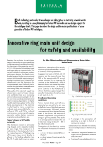 Innovative ring main unit design for safety and availability